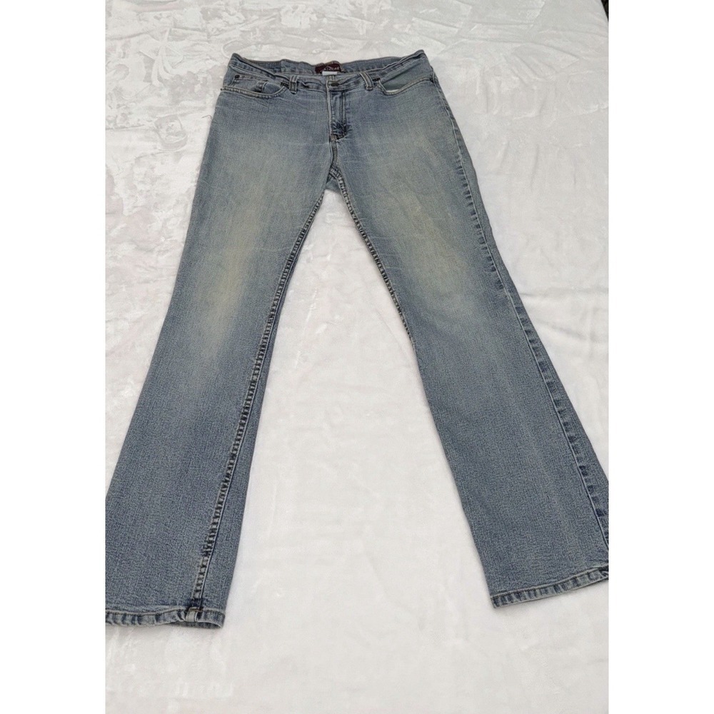 Jordache Lo-Rise Stretch Jeans Womens 13/14 Petite Light Wash Bootcut Y2K Denim